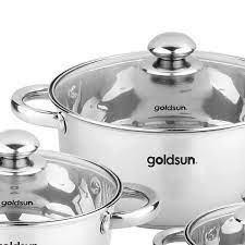 Bộ Nồi Goldsun 3 Đáy GE33- 3306SG Tiện Lợi