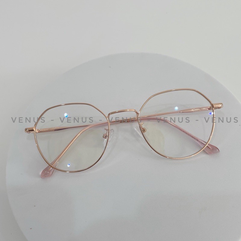 Gọng Kính Cận Kim Loại Siêu Nhẹ VENUS Dáng Mắt Đa Giác 29115 - Lắp Mắt Cận Theo Yêu Cầu | BigBuy360 - bigbuy360.vn