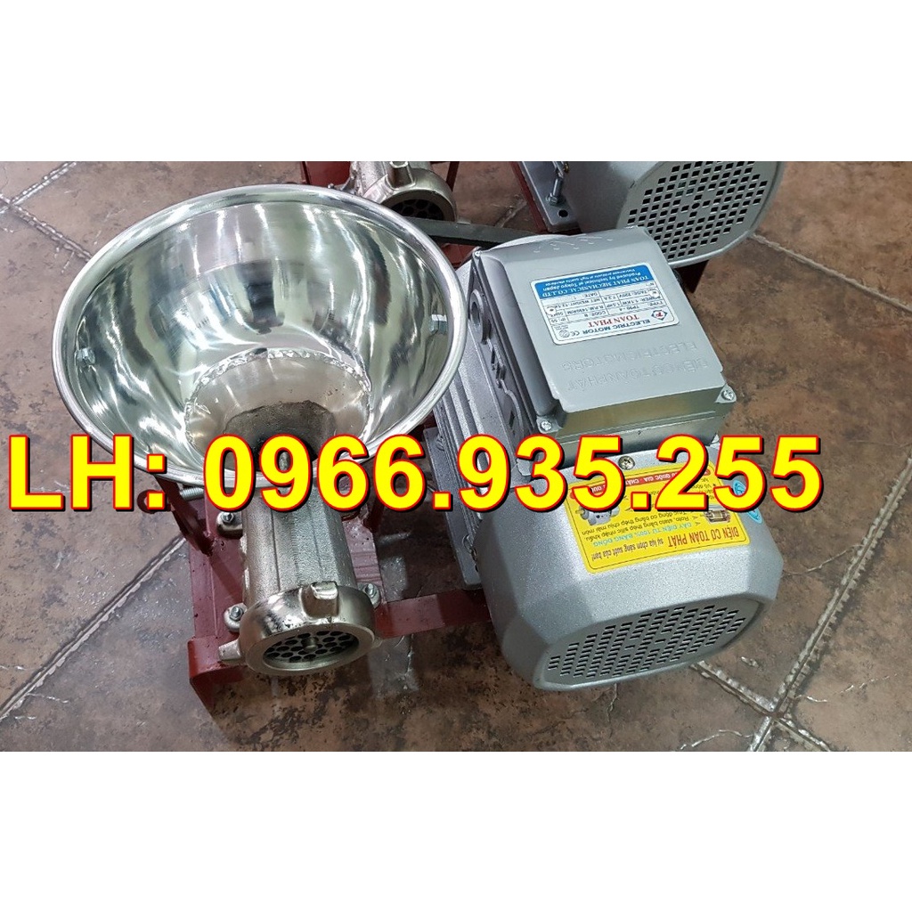 Máy đùn thịt, xay đùn xương, thịt, cá, cổ gà vịt, motor 1,1Kw siêu nhanh và nhuyễn