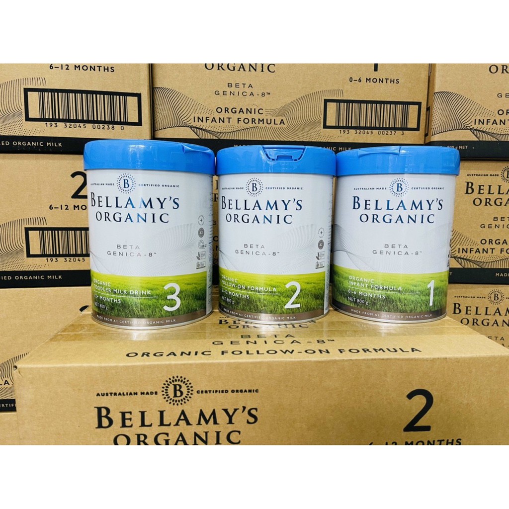 SỮA BELLAMY 'S ORGANIC BETA GENICA - 8&quot; LON 900 GRAM