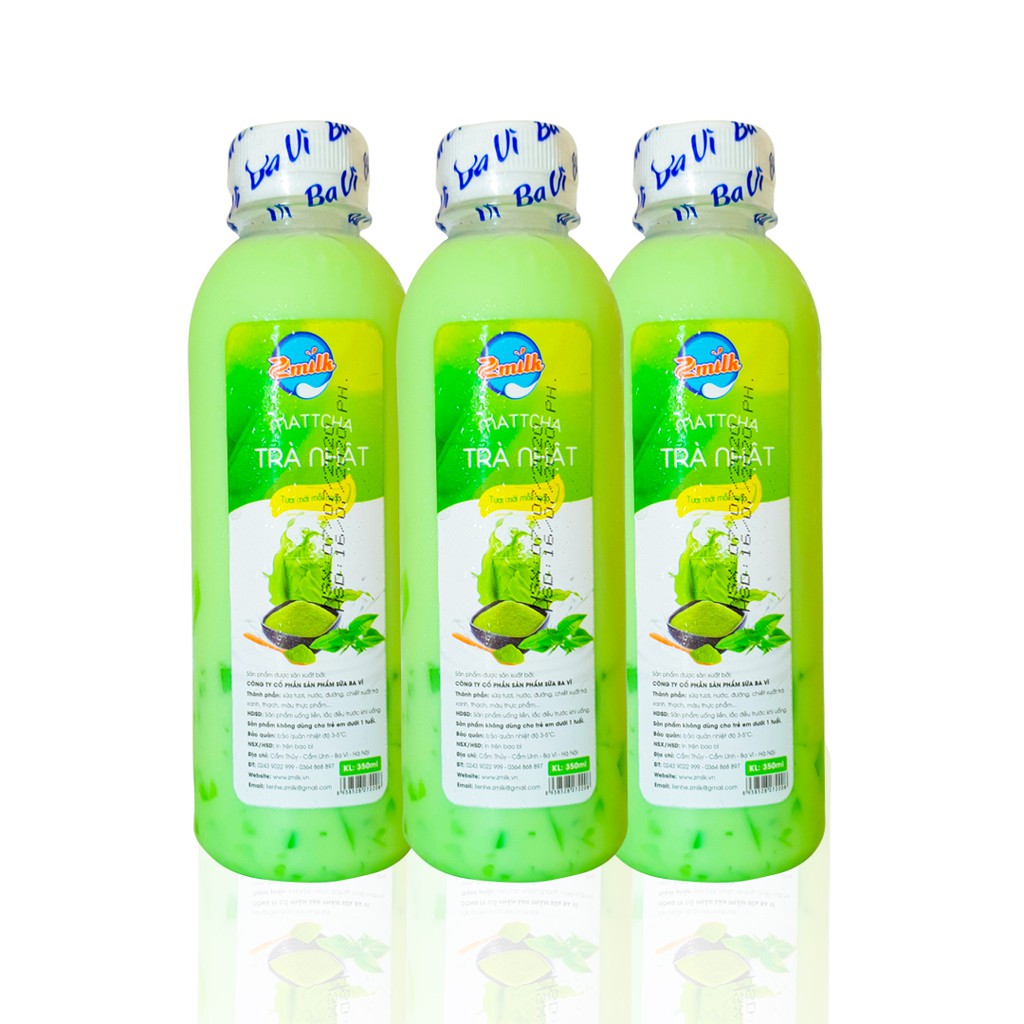 Mattcha Trà Nhật Ba Vì - Zmilk - Chai 350ML