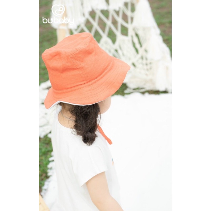 Mũ vành tròn Bu vải bambo cotton 2 lớp cực mềm, mát cho bé mẫu hè 2022