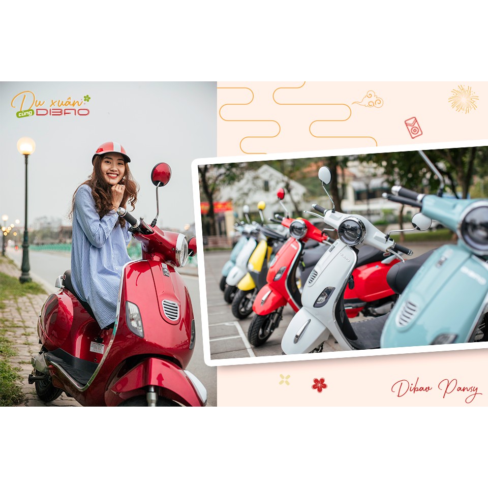 XE MÁY ĐIỆN VESPA DIBAO PANSY S 2020