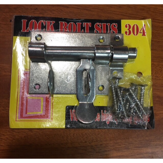 CHỐT gài khoá cửa INOX dạng ống loại dày