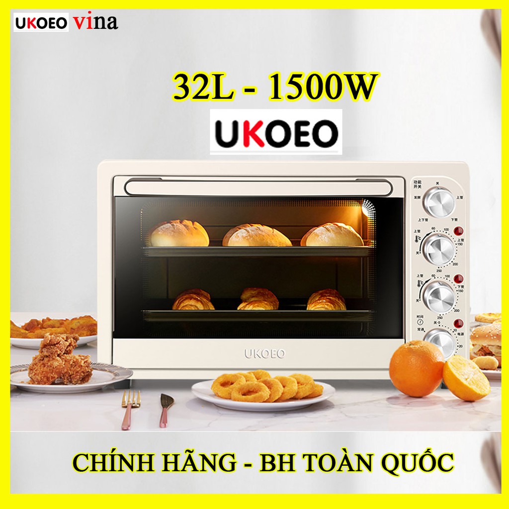 LÒ NƯỚNG UKOEO D1 CHÍNH HÃNG - 32L , LÒ NƯỚNG BÁNH UKOEO CAO CẤP GIA DỤNG