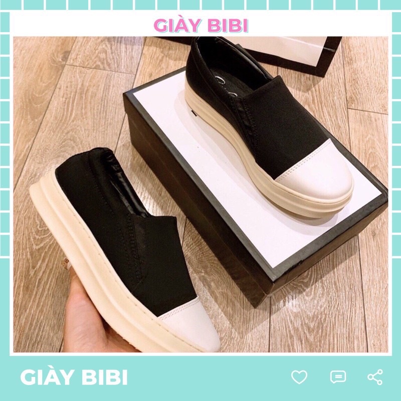 Giày lười nữ chất vải hàng xuất dư
