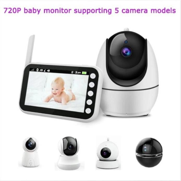 Máy báo khóc Corky baby cao cấp MBK502  Màn hình lớn 4.5in siêu net, xoay 360