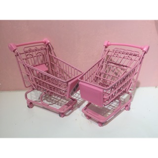 Xe đẩy đựng đồ màu hồng đáng yêu ( SIZE NHỠ- HỒNG)