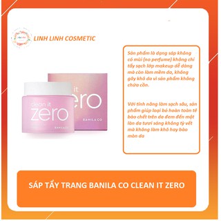 Sáp Tẩy Trang Banila Co Clean It Zero 100ml