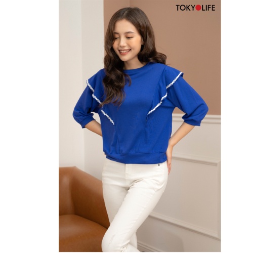 [Mã WABR2711 giảm 10% đơn 250K] Áo nỉ chui đầu Nữ tay lỡ TOKYOLIFE I9SWS507H | BigBuy360 - bigbuy360.vn
