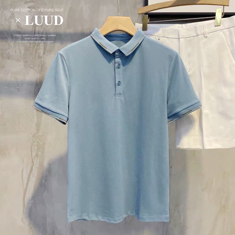 MH ÁO POLO CỔ BẺ PHỐI VIỀN 4M CHO NAM- Mẫu mới | BigBuy360 - bigbuy360.vn