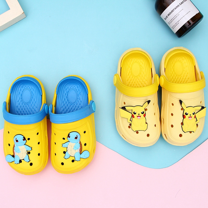 Dép Đi Biển Chống Trượt Hình Pikachu Dễ Thương Cho Bé Trai Và Gái AYUER