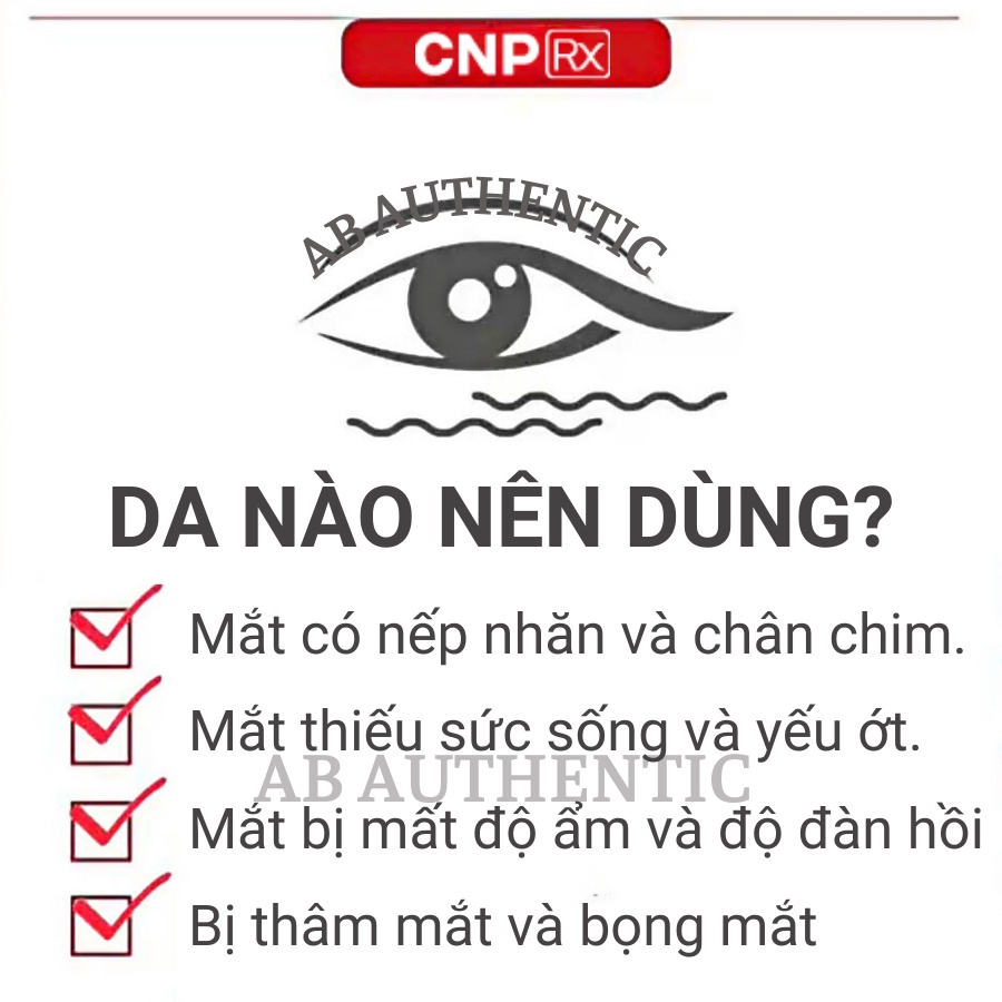 Gói Sample Kem mắt CNP Rx tái tạo The Supremacy Renew Eye Cream - AB Authentic