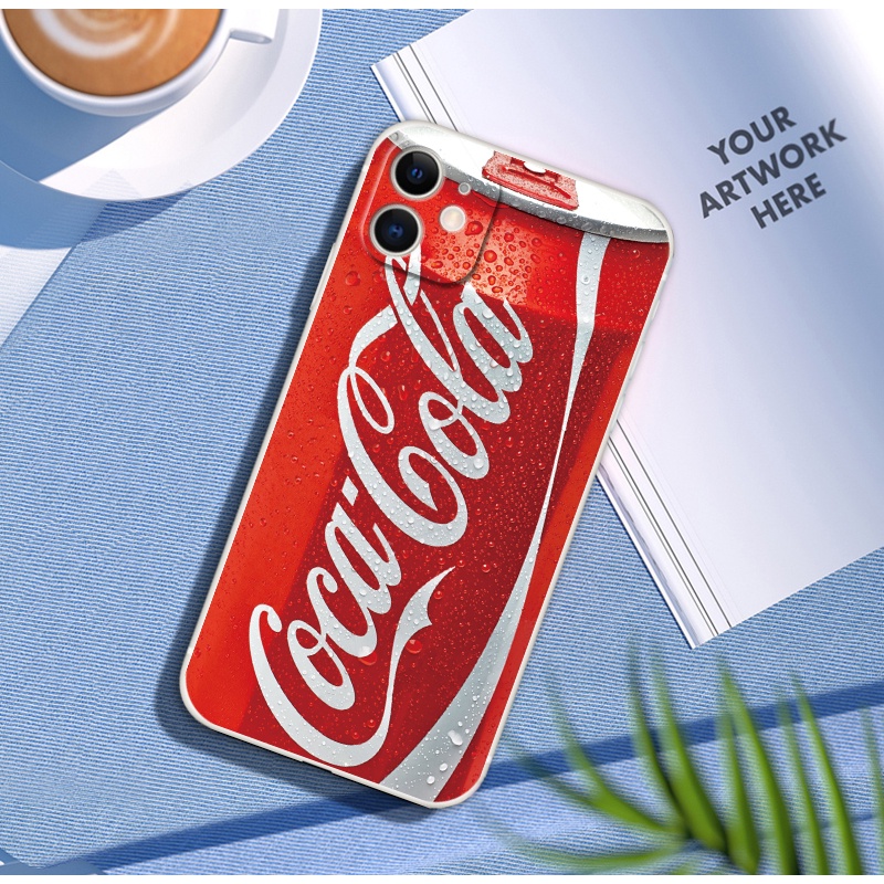 Ôp Điện Thoại Silicon Dẻo Họa Tiết cola Độc Đáo Cho iphone 14 pro max 12 13 mini 11 pro xs max 5 6s 7 8 plus xr se2 Ốp