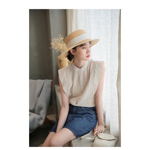 Áo sơ mi chất đũi mát lạnh