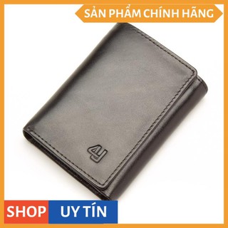 Ví Đứng Gấp 3 Da Bò 4U Đẹp Sang Trọng FA190 (đen - nâu)