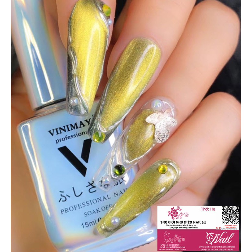 Mắt Mèo Kim Cương Vinimay Cat Eye Nail Hit Hot 2020 - Lẻ 1 Chai 15ml