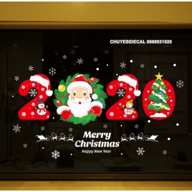 Decal dán tường Noel - Noel 2020