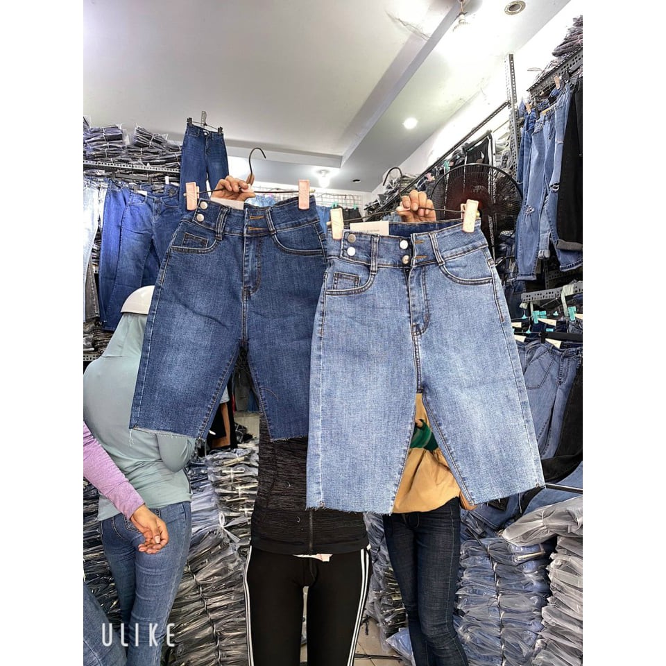 QUẦN JEAN NGỐ CO GIÃN LƯNG KIỂU 2 NÚT HÔNG SHOP PHƯƠNG CHÂU