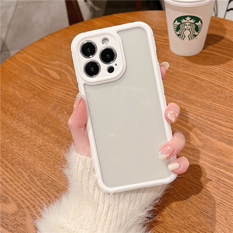 Ốp Điện Thoại Màu Kẹo Trong Suốt Chống Sốc Cho iPhone 13 12 11 Pro MAX XS MAX