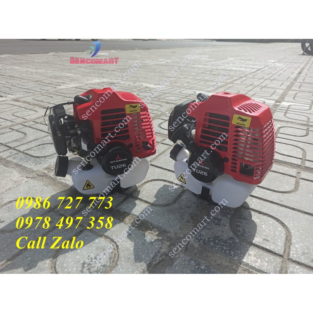 Đầu động cơ MITSUBISHI TU26 gắn máy cắt cỏ, phun thuốc, cắt cành giá siêu rẻ