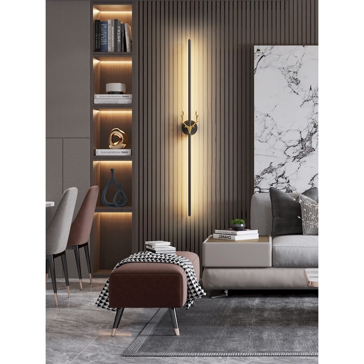 Đèn Tường Trang Trí, Đèn Hắt Tường Decor Dài 59cm Ánh Sáng Vàng Ấm, Bảo Hành 12 Tháng