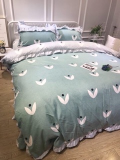 SET CHĂN GA GỐI COTTON HÀN QUỐC