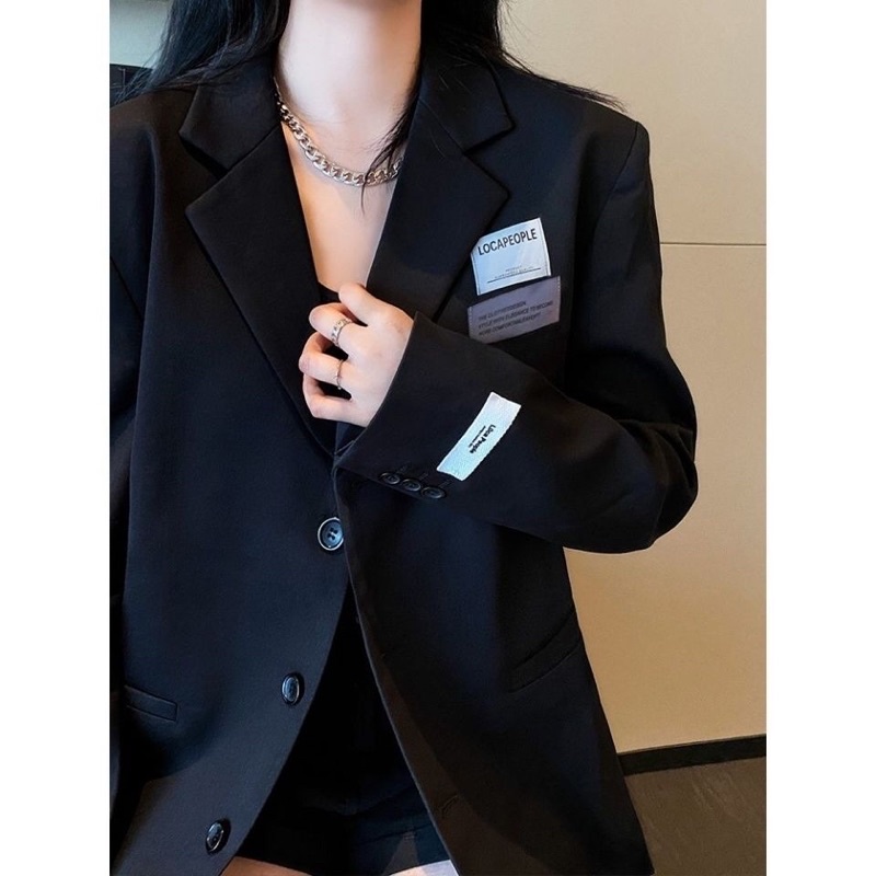 Áo Khoác Blazer Nữ Form Rộng Phong Cách Hàn Quốc Mẫu Mới Chất Đẹp Mã RB012