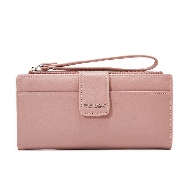 Ví nữ cầm tay dáng dài đẹp FOREVER FOR YOU nhiều ngăn thời trang cao cấp đựng tiền giá rẻ LUVADO VD306 | BigBuy360 - bigbuy360.vn