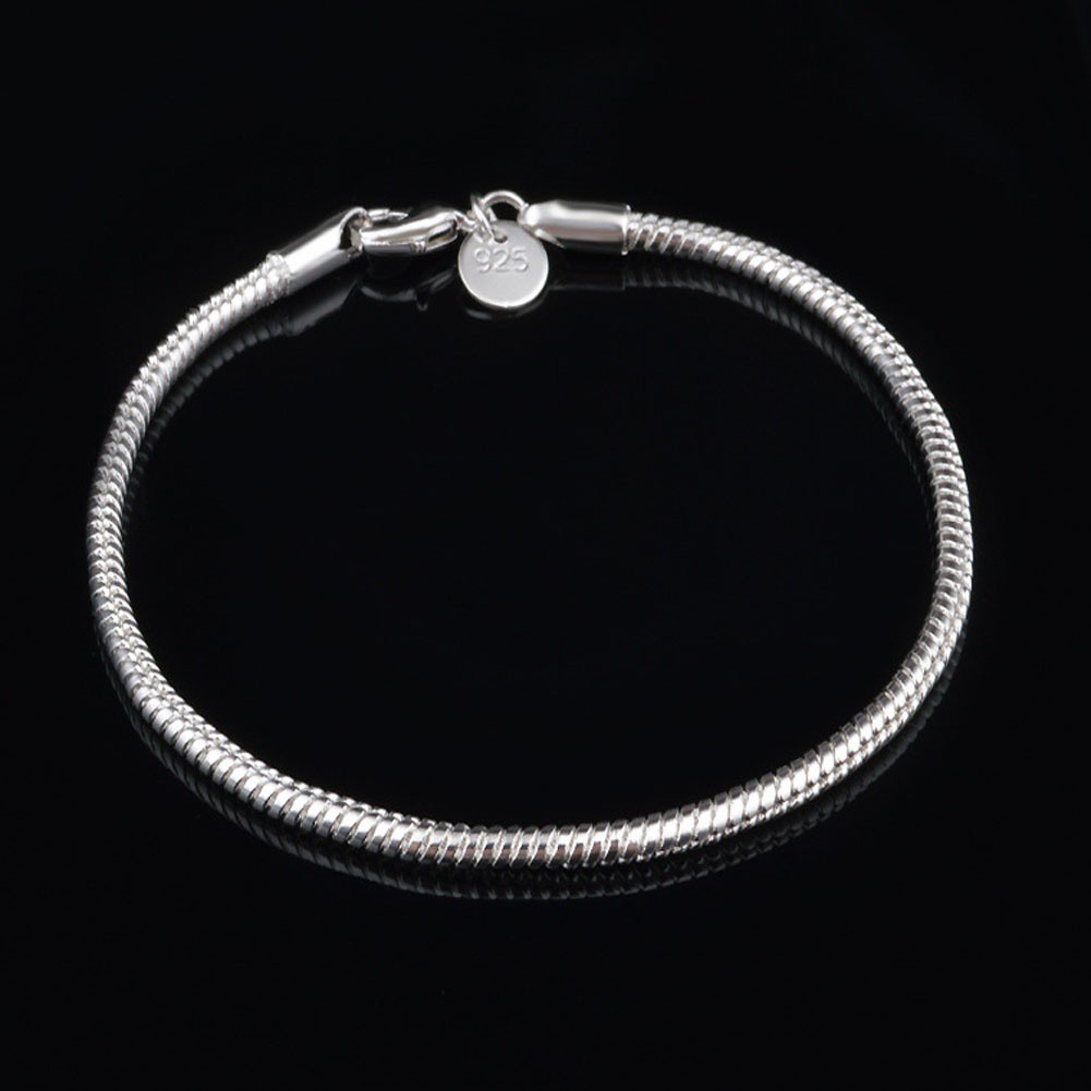 Vòng Tay Dạng Chuỗi Rắn 3mm Xinh Xắn Thời Trang