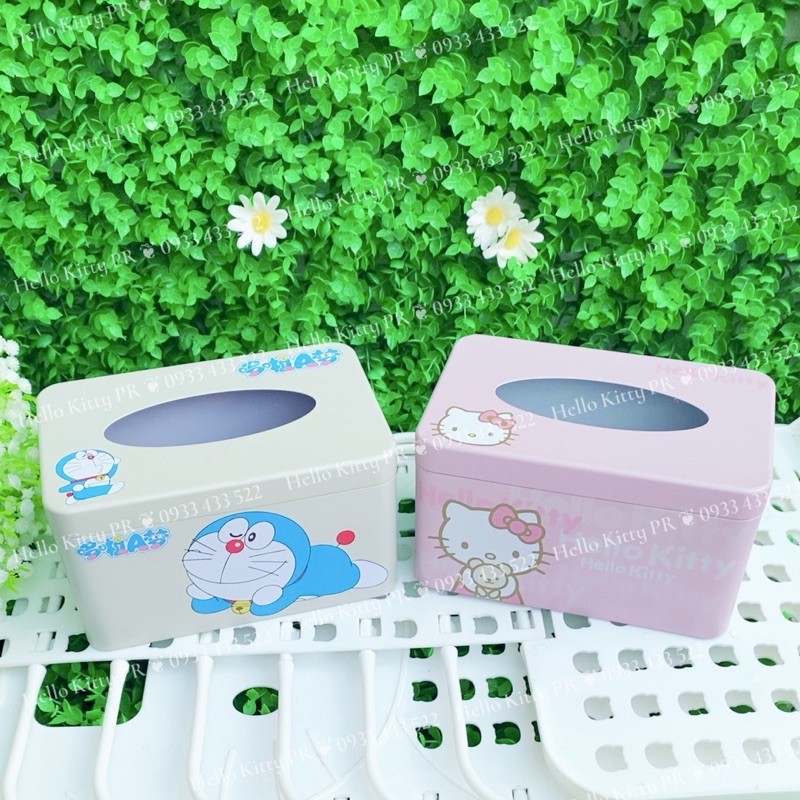 HỘP ĐỰNG KHĂN GIẤY HELLO KITTY - DOREMON DORAEMON