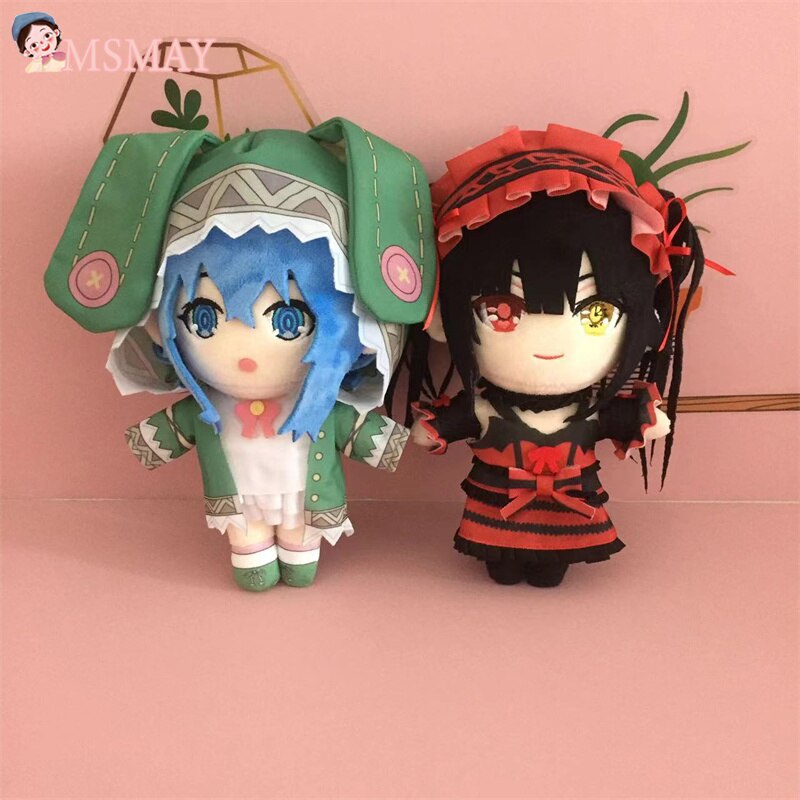 MsMay DATE A LIVE Búp bê sang trọng Đồ chơi Hình ảnh Anime Yoshino Tokisaki Kurumi Cosplay Đồ chơi Búp bê Gối Sang trọng 36 cm