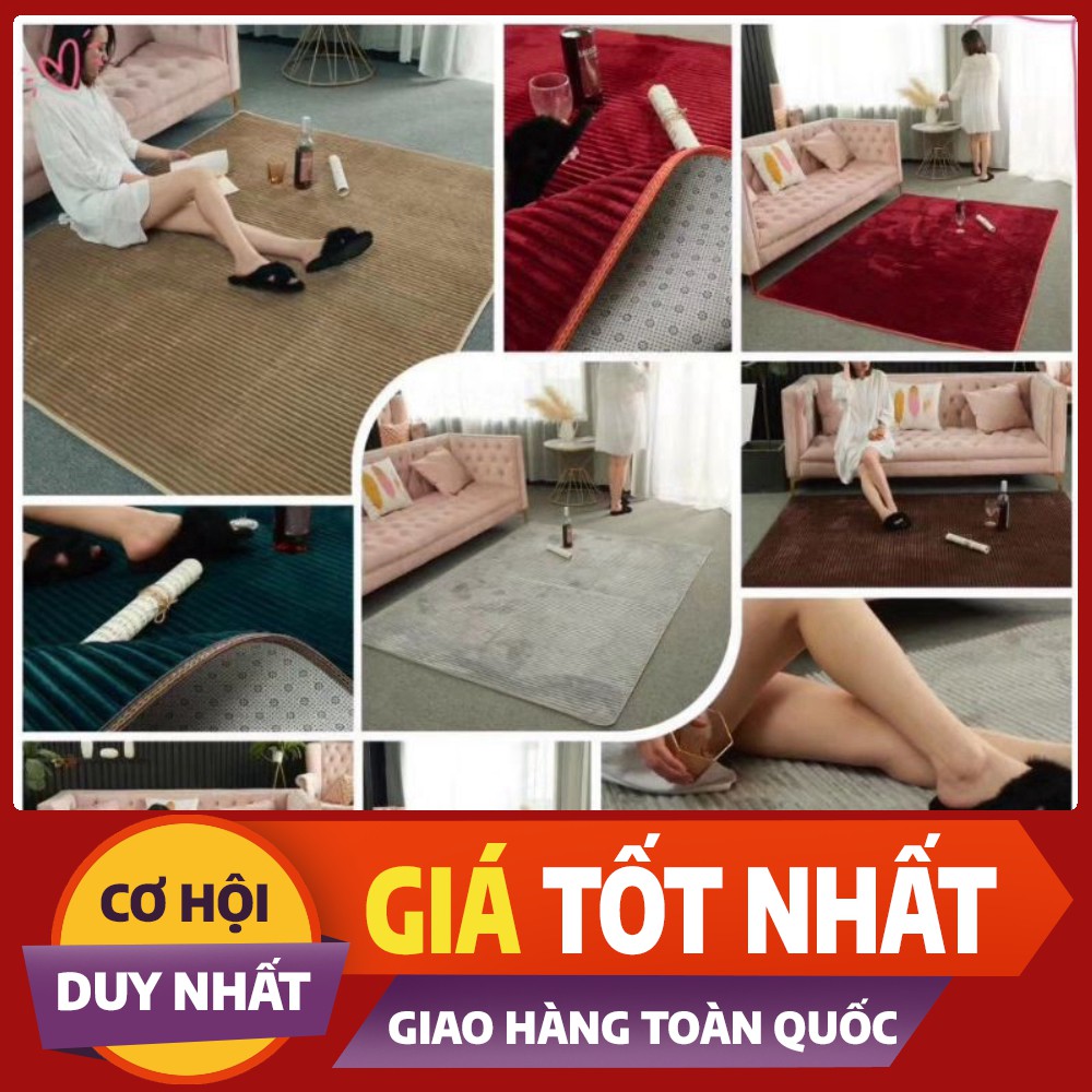 Thảm nỉ nhung tăm trải sàn cao cấp kích thước 1m6x2m