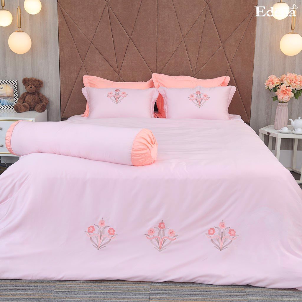 Bộ chăn ga gối nệm Edena Tencel 7706