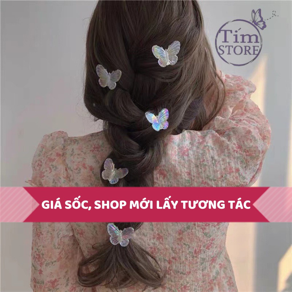 [SIÊU RẺ]Kẹp tóc nhí bươm bướm hologram , kẹp mái phong cách mới korea nữ tính  dễ thương
