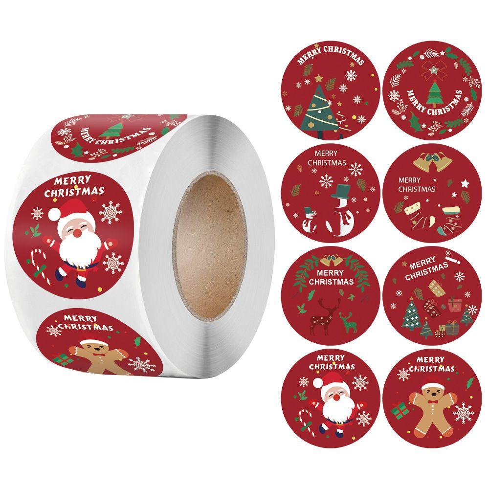 Bộ 500 Sticker Dán Trang Trí Hộp Quà Giáng Sinh