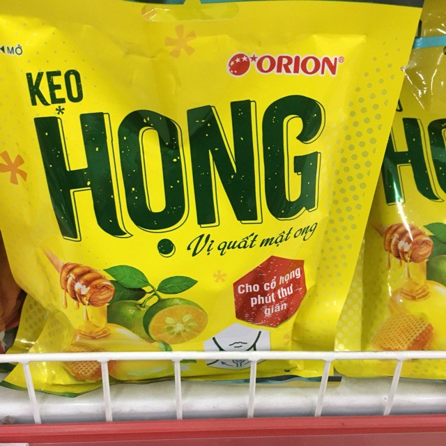 5 Gói Kẹo ngậm họng Orion Vị Quất Mật ong gói 87,5g (25 viên) Giúp giảm ho, long đờm