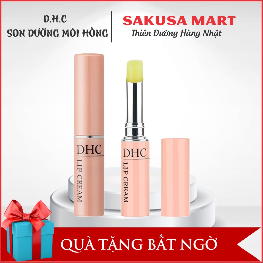 Son dưỡng môi DHC Lip Cream son dưỡng không màu giúp đôi môi mềm mại giảm thâm và hồng môi nội địa Nhật