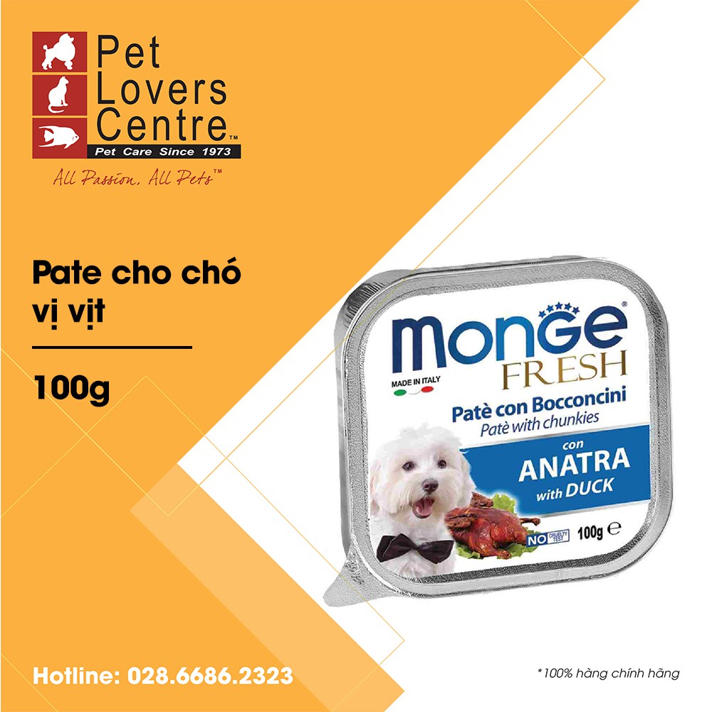 [Đủ vị] Pate cho chó MONGE 100G