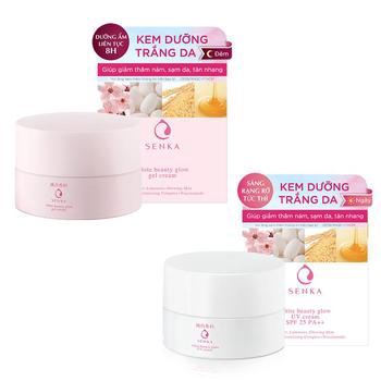 Kem dưỡng trắng da chống nắng ban ngày và đêm Senka 50g