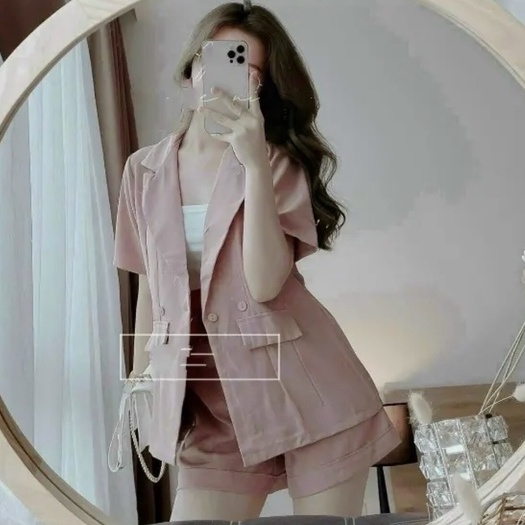 Bộ Vest 3 Món Chất Cotton Lạnh 8528