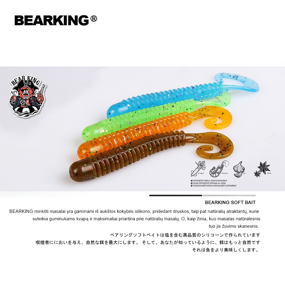 Set 30 Mồi Giả Mềm Câu Cá 45mm 0.8g