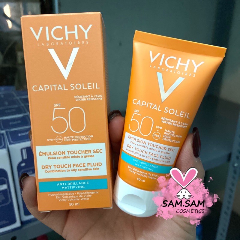 Kem chống nắng Vichy Ideal Soleil Mattifying Face Fluid Dry Touch SPF 50 UVA +UVB