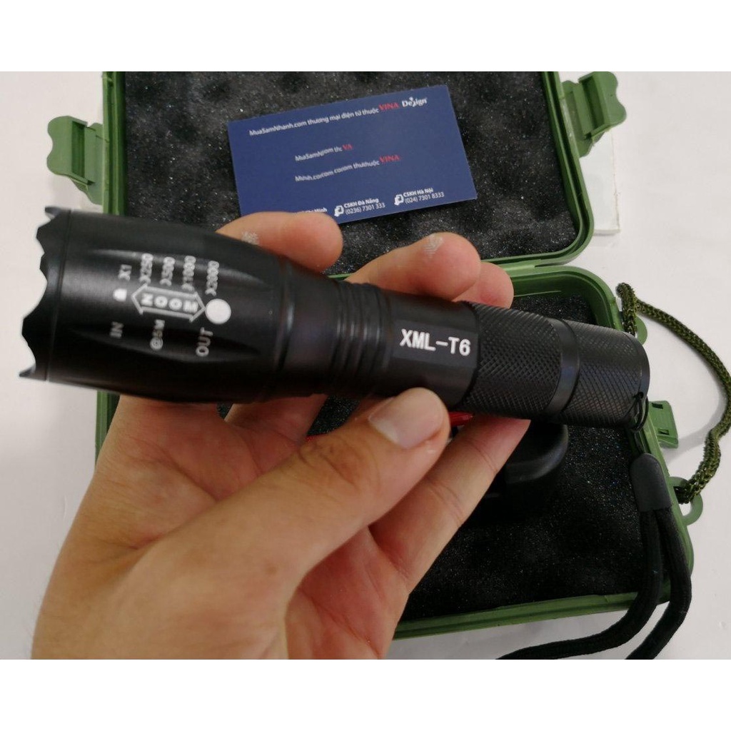 TẶNG 1 PIN SẠC Đèn pin mini XMLT6 siêu sáng 5 chế độ chiếu xa trăm mét  , bảo hành 12 tháng | BigBuy360 - bigbuy360.vn