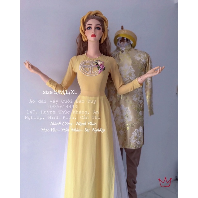 Áo dài bưng quả xã kho