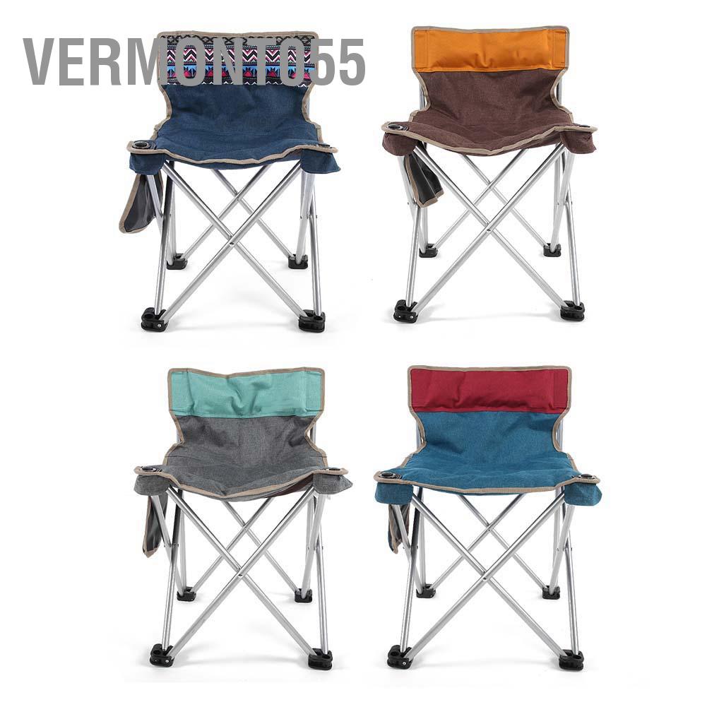 Có thể bán buôn Ghế ngoài trời có thể gập lại Cắm trại di động Câu cá dã ngoại tựa lưng túi Vermont055 Hàng giao ngay