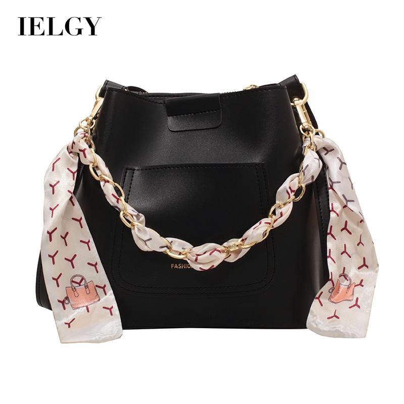 Túi Đeo Vai Dáng Xô Phối Dây Xích Thời Trang Cho Nữ