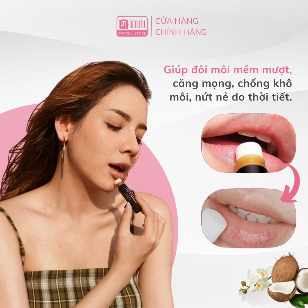 Son dưỡng dầu dừa Bến Tre Cocoon dưỡng ẩm môi 5g