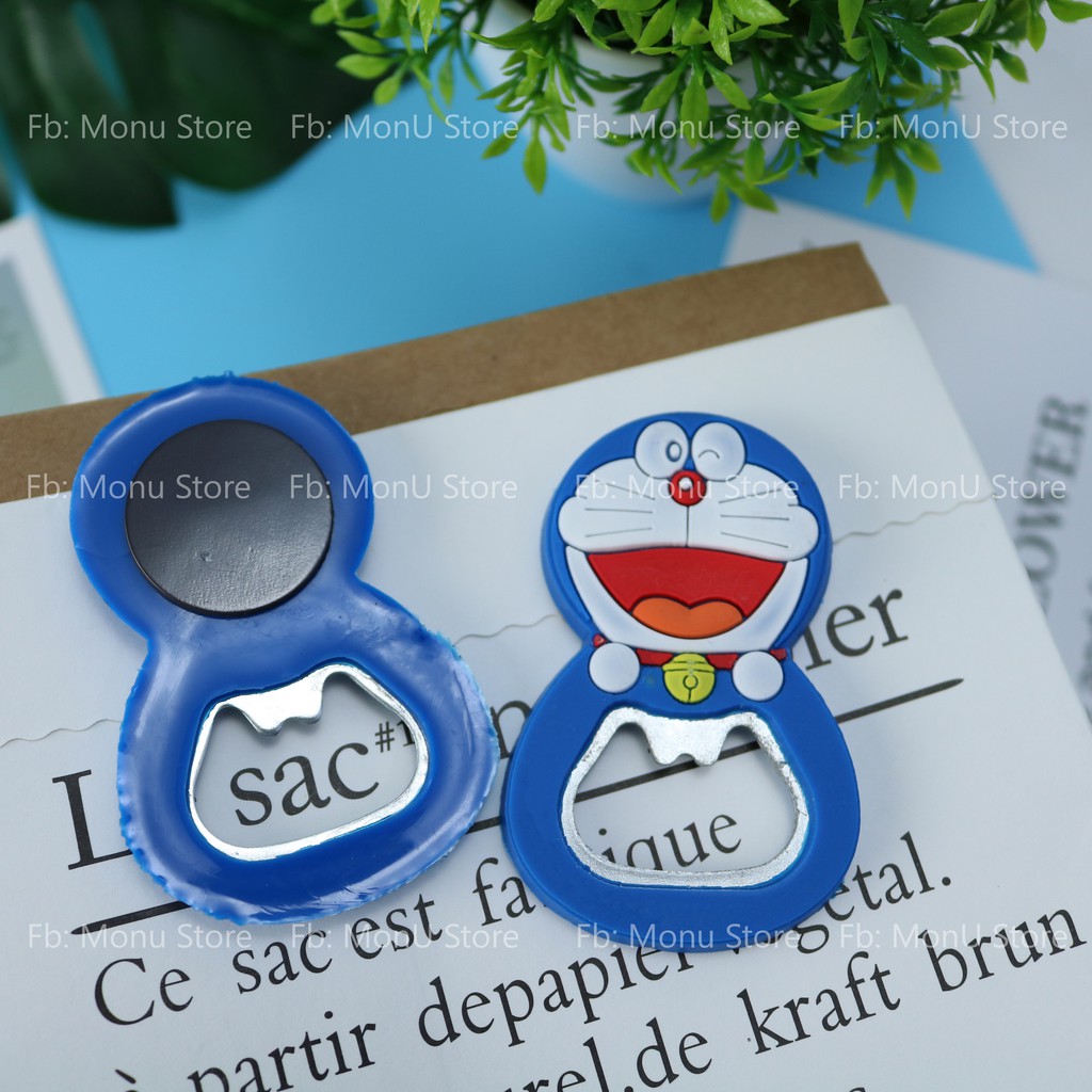 Đồ khui bia, nước ngọt có nam châm tránh thất lạc hoạt hình DORAEMON DOREMON dễ thương cute