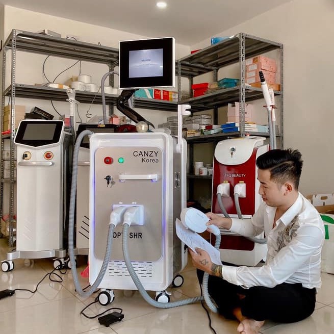 ( Bảo Hành 12 Tháng ) Máy Triệt Lông &amp; Laser Korea, Máy Triệt Lông 2in1